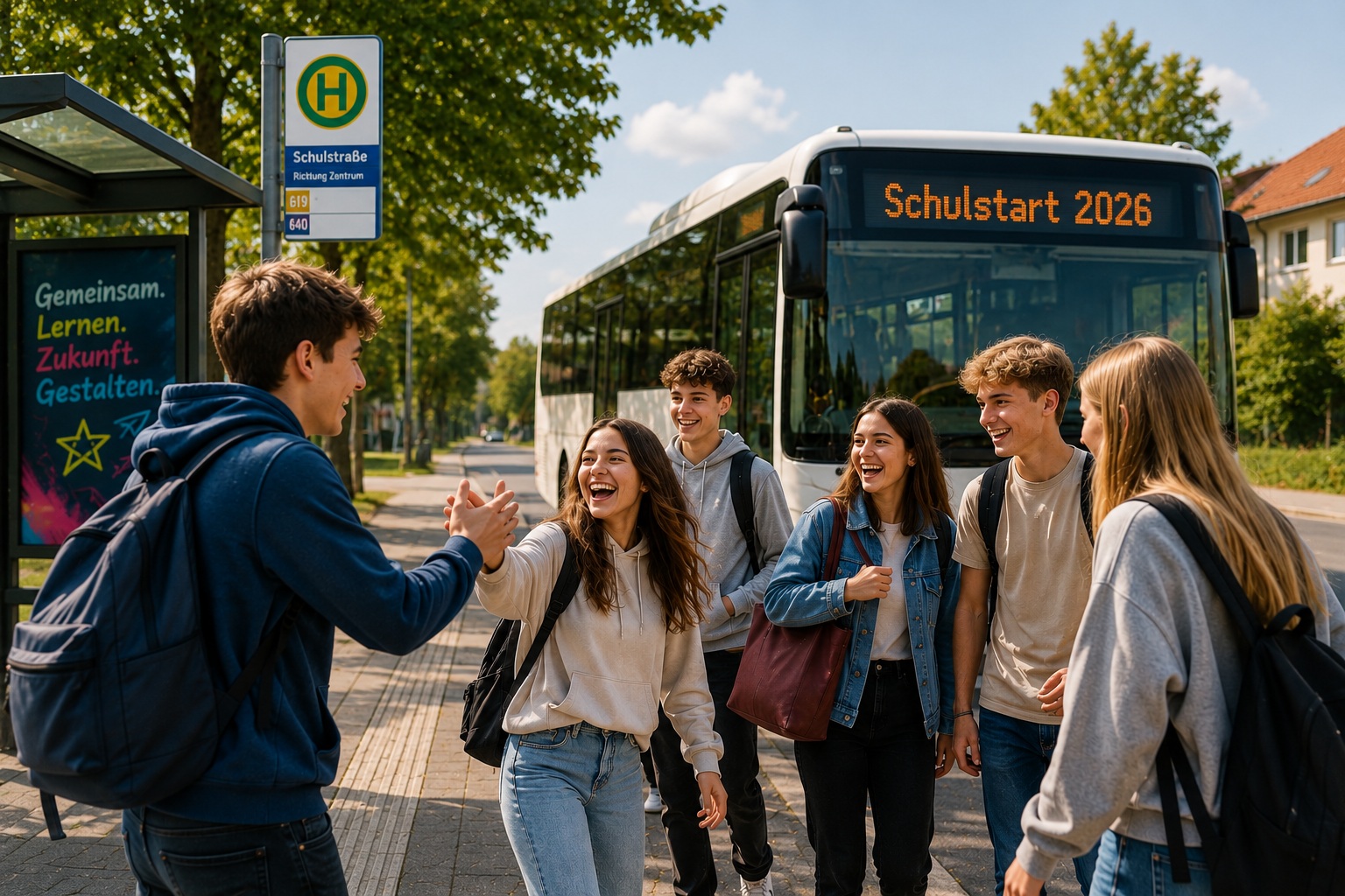 Wiedersehen nach der Ferien